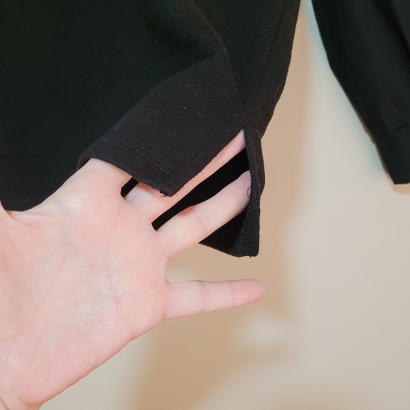 ZARA Mixed Fabric Puff Sleeve Top - Picture 3 of 3